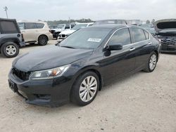 Salvage cars for sale at Houston, TX auction: 2015 Honda Accord EXL