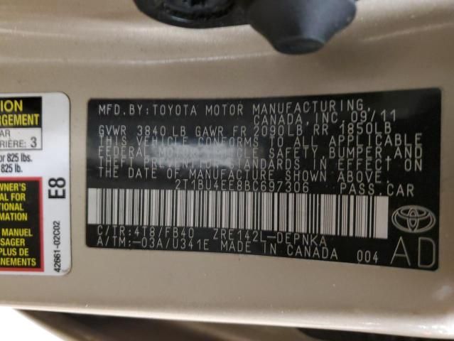 2011 Toyota Corolla Base