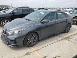 Salvage cars for sale from Copart Grand Prairie, TX: 2021 KIA Forte GT Line