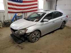 Salvage cars for sale from Copart Lyman, ME: 2019 Nissan Sentra S