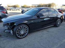 Salvage cars for sale at Las Vegas, NV auction: 2017 Mercedes-Benz C 43 4matic AMG