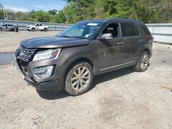 Salvage cars for sale at Shreveport, LA auction: 2016 Ford Explorer Limited