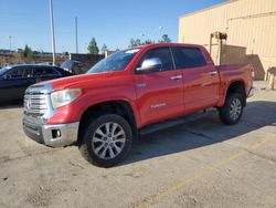 Toyota Tundra salvage cars for sale: 2014 Toyota Tundra Crewmax Limited