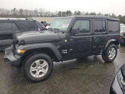 Salvage cars for sale at Exeter, RI auction: 2021 Jeep Wrangler Unlimited Sport