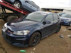 Volkswagen GTI S/SE Vehiculos salvage en venta: 2018 Volkswagen GTI S/SE