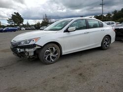 Honda salvage cars for sale: 2017 Honda Accord LX