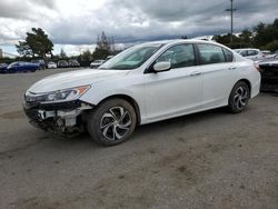 Salvage cars for sale at San Martin, CA auction: 2017 Honda Accord LX