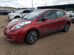 Salvage cars for sale from Copart Colorado Springs, CO: 2015 Nissan Leaf S