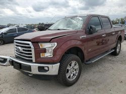 Salvage trucks for sale at Houston, TX auction: 2016 Ford F150 Supercrew