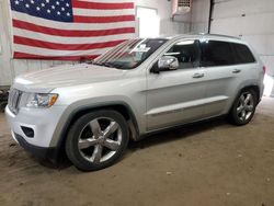 Salvage cars for sale at Lyman, ME auction: 2011 Jeep Grand Cherokee Overland