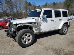 Salvage cars for sale from Copart Austell, GA: 2015 Jeep Wrangler Unlimited Sahara