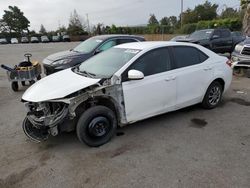 Salvage cars for sale from Copart San Martin, CA: 2016 Toyota Corolla L