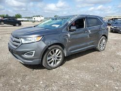 Salvage cars for sale at Houston, TX auction: 2015 Ford Edge Titanium