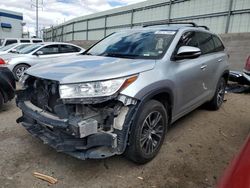 Toyota Highlander salvage cars for sale: 2017 Toyota Highlander LE