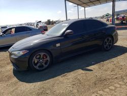 Salvage cars for sale at San Diego, CA auction: 2018 Alfa Romeo Giulia