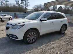 Salvage cars for sale at Augusta, GA auction: 2015 Acura MDX Technology