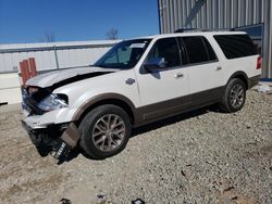 Ford Expedition salvage cars for sale: 2015 Ford Expedition EL XLT