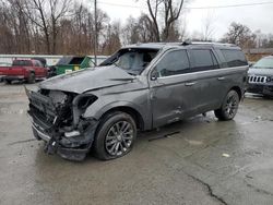 Salvage cars for sale at Albany, NY auction: 2021 Ford Expedition Max Limited