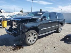 Salvage cars for sale from Copart Van Nuys, CA: 2019 Cadillac Escalade ESV Luxury