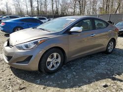 Salvage cars for sale at Waldorf, MD auction: 2015 Hyundai Elantra SE