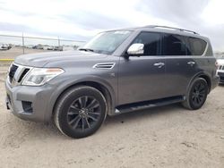 Nissan salvage cars for sale: 2020 Nissan Armada Platinum