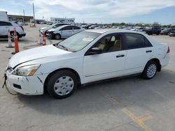 Honda salvage cars for sale: 2007 Honda Accord Value