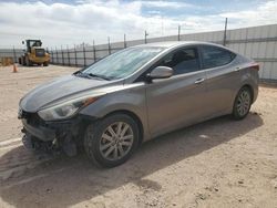 Salvage cars for sale from Copart Andrews, TX: 2015 Hyundai Elantra SE