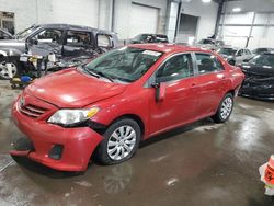 Carros salvage a la venta en subasta: 2013 Toyota Corolla Base