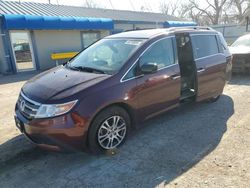 Carros salvage a la venta en subasta: 2012 Honda Odyssey EXL