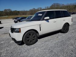 Salvage cars for sale from Copart Cartersville, GA: 2012 Land Rover Range Rover HSE Luxury