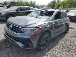 Salvage cars for sale from Copart Riverview, FL: 2023 Volkswagen Tiguan SE R-LINE Black