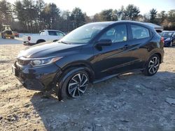 Salvage cars for sale at Mendon, MA auction: 2019 Honda HR-V Sport