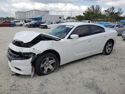 Salvage cars for sale from Copart Opa Locka, FL: 2015 Dodge Charger Police