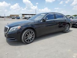 Salvage cars for sale at Grand Prairie, TX auction: 2017 Mercedes-Benz S 550