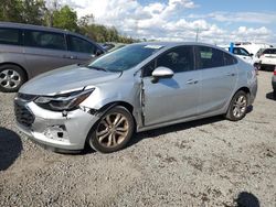 Salvage cars for sale from Copart Riverview, FL: 2019 Chevrolet Cruze LT