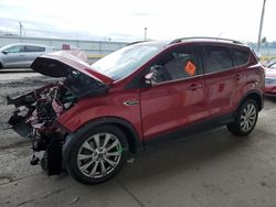 Salvage cars for sale at Dyer, IN auction: 2017 Ford Escape Titanium