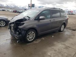 Salvage cars for sale at Farr West, UT auction: 2015 Toyota Sienna XLE