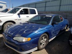 Chevrolet Montecarlo salvage cars for sale: 2003 Chevrolet Monte Carlo SS