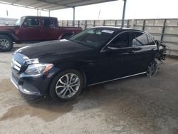 Salvage cars for sale at Anthony, TX auction: 2016 Mercedes-Benz C 300 4matic