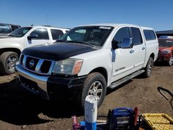 Salvage trucks for sale at Brighton, CO auction: 2006 Nissan Titan XE