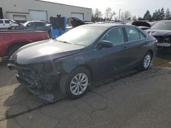 Salvage cars for sale at Woodburn, OR auction: 2015 Toyota Camry LE