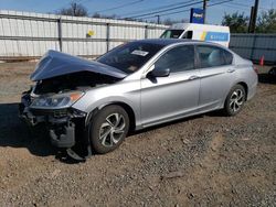 Salvage cars for sale from Copart Hillsborough, NJ: 2017 Honda Accord LX