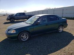 Salvage cars for sale at Anderson, CA auction: 1999 Honda Civic LX