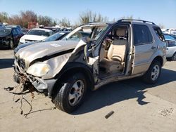 Mercedes-Benz salvage cars for sale: 2002 Mercedes-Benz ML 320