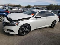 Honda Accord Sport salvage cars for sale: 2018 Honda Accord Sport