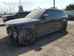 Salvage cars for sale from Copart Miami, FL: 2020 Land Rover Range Rover Sport P525 HSE