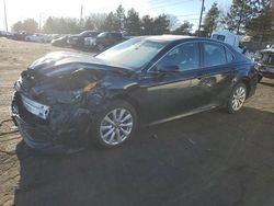 Toyota Camry le salvage cars for sale: 2020 Toyota Camry LE