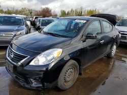 Salvage cars for sale at Woodburn, OR auction: 2013 Nissan Versa S