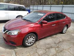 Salvage cars for sale from Copart Austell, GA: 2018 Nissan Sentra S
