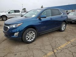 Salvage cars for sale at Woodhaven, MI auction: 2021 Chevrolet Equinox LT